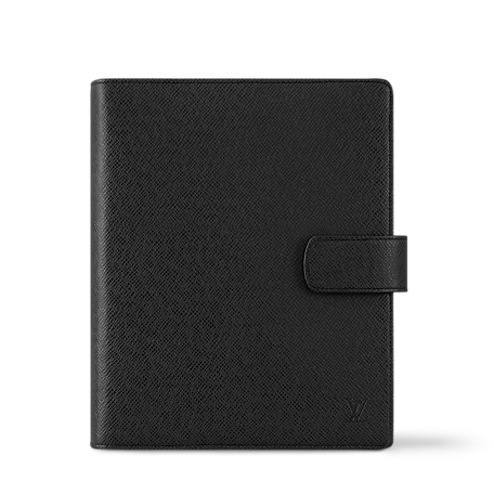 Large Ring Agenda Cover Damier Ebene Canvas - Personalisation | LOUIS ...